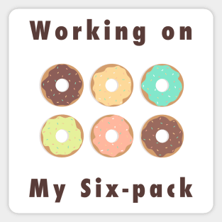 Working on my six-pack Sticker